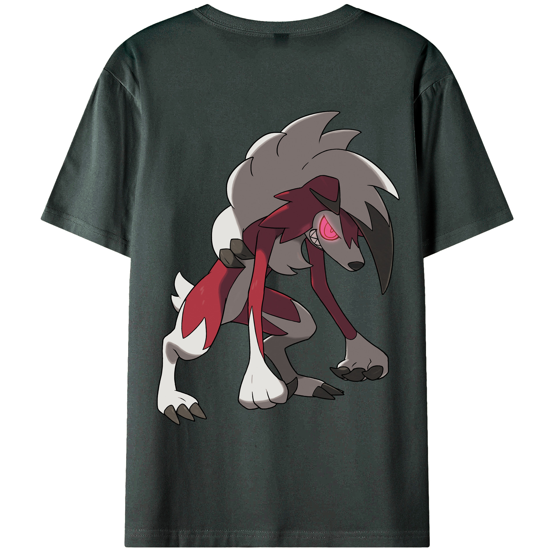 （画像用） ポケットモンスター Pokémon 綿100％ メンズ半袖Tシャツ（バックプリント） 通気性